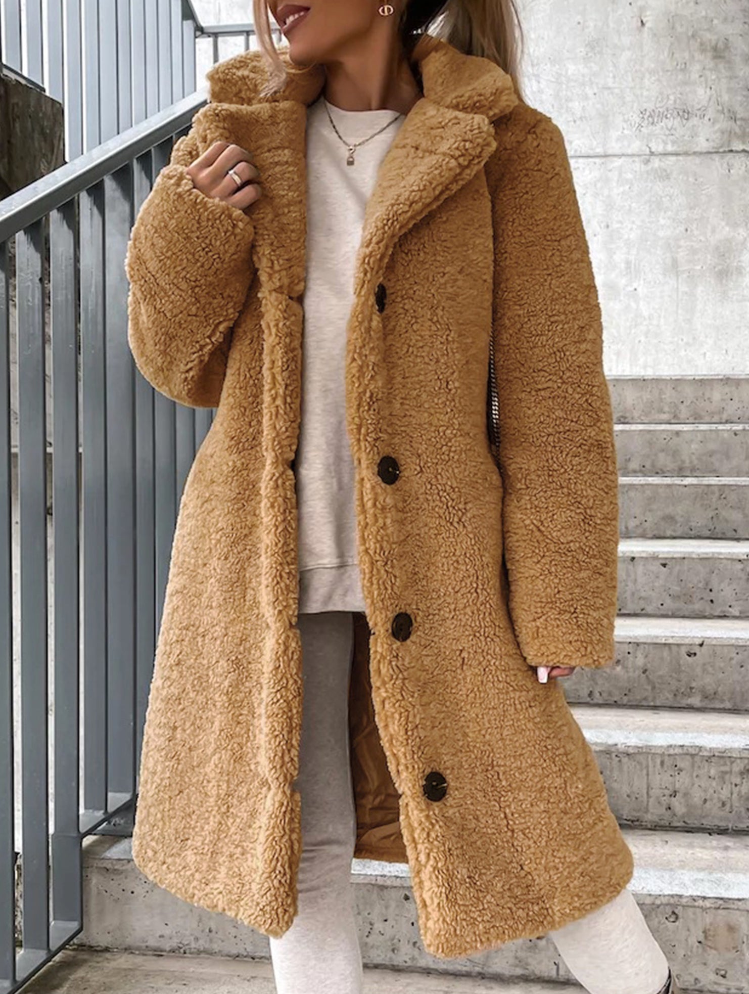 Popular long-sleeved collared jacket