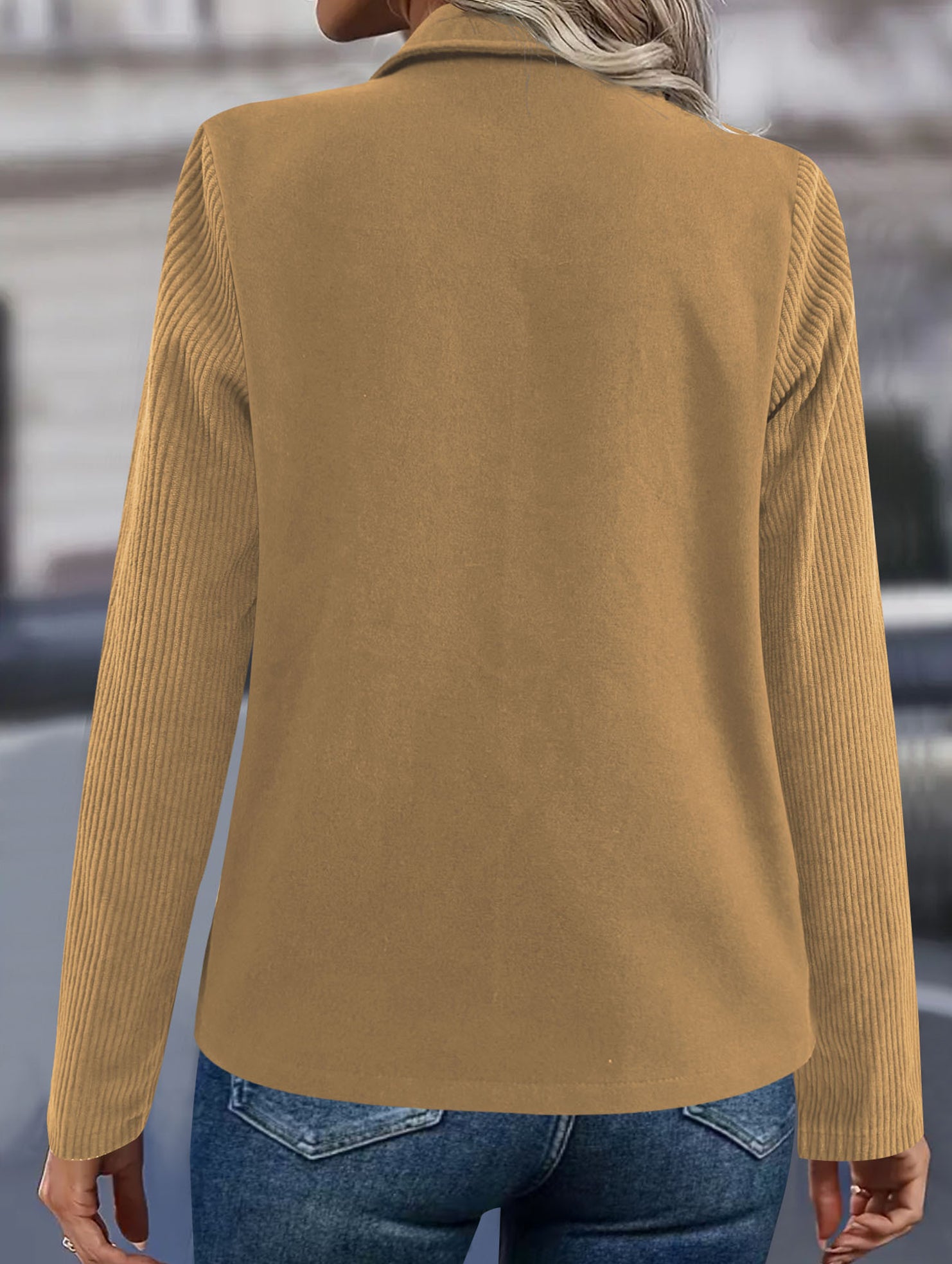 Stylish double-breasted suit jacket