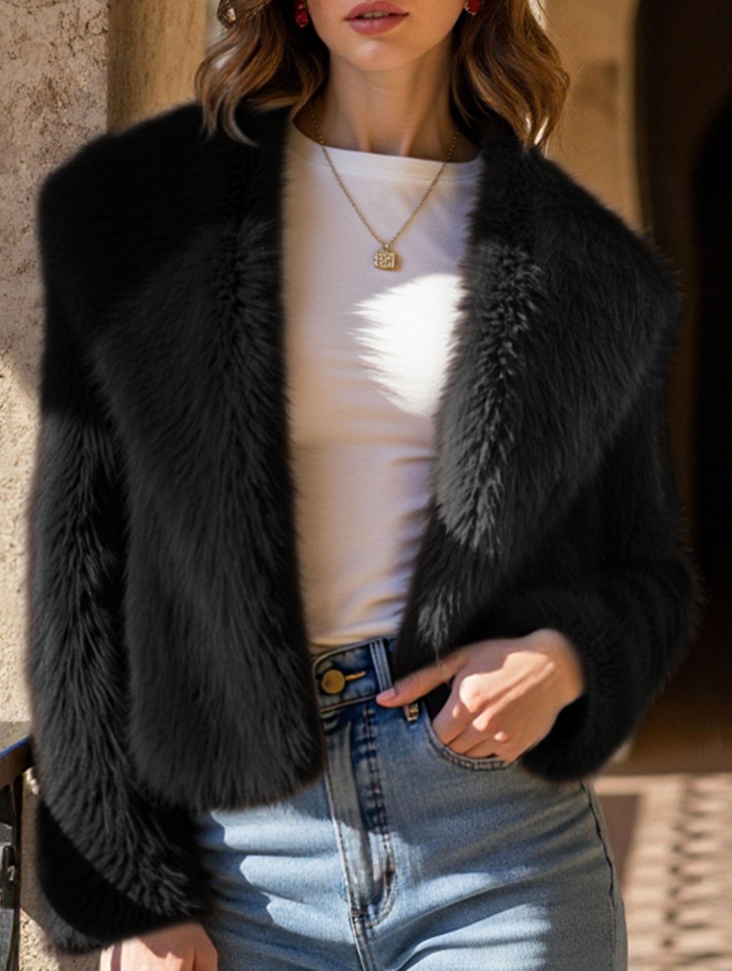 Casual long-sleeved coat