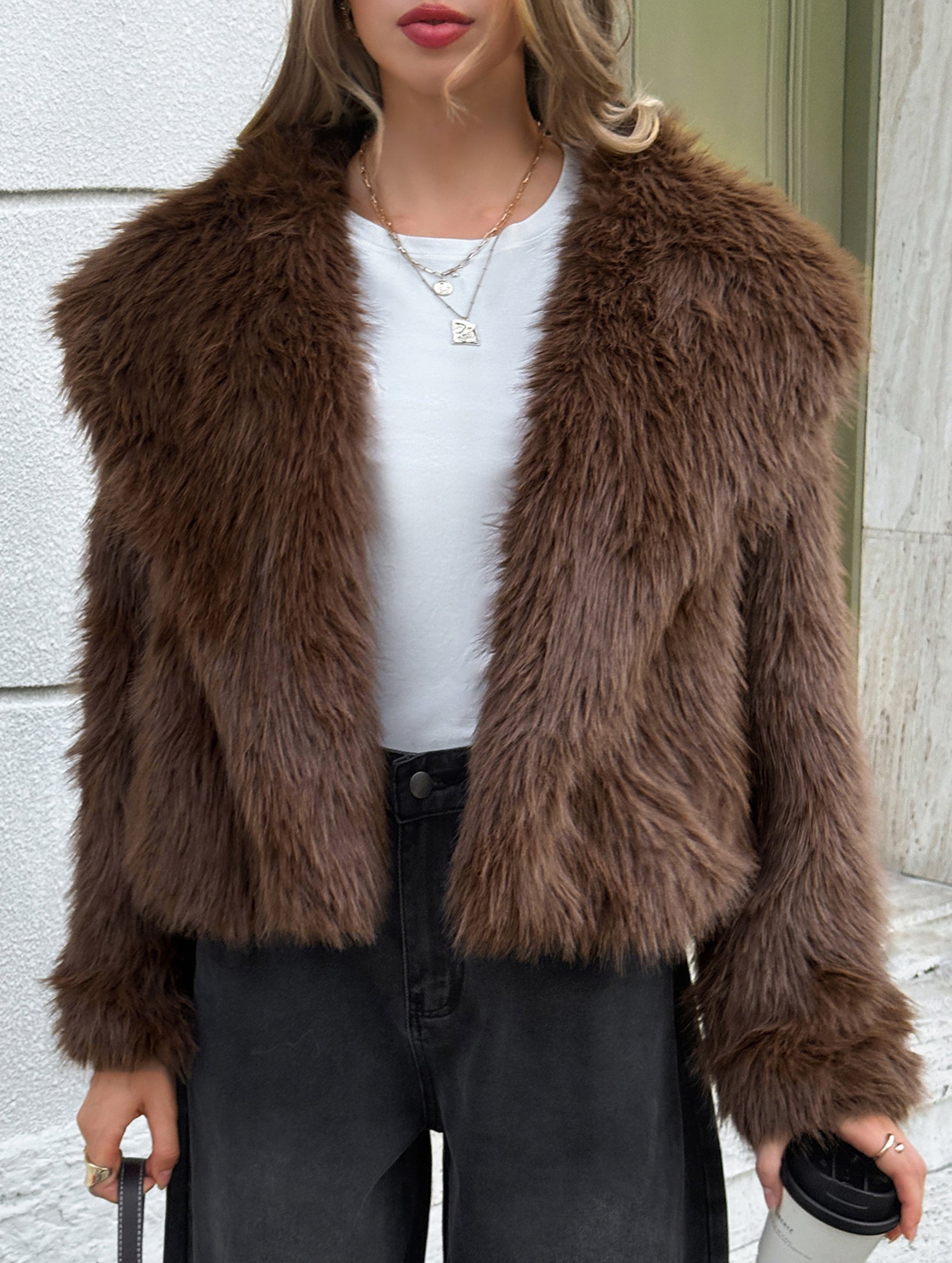 Casual long-sleeved coat