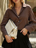 Versatile plaid long-sleeved shirt