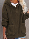 Zipper cardigan loose top women's coat