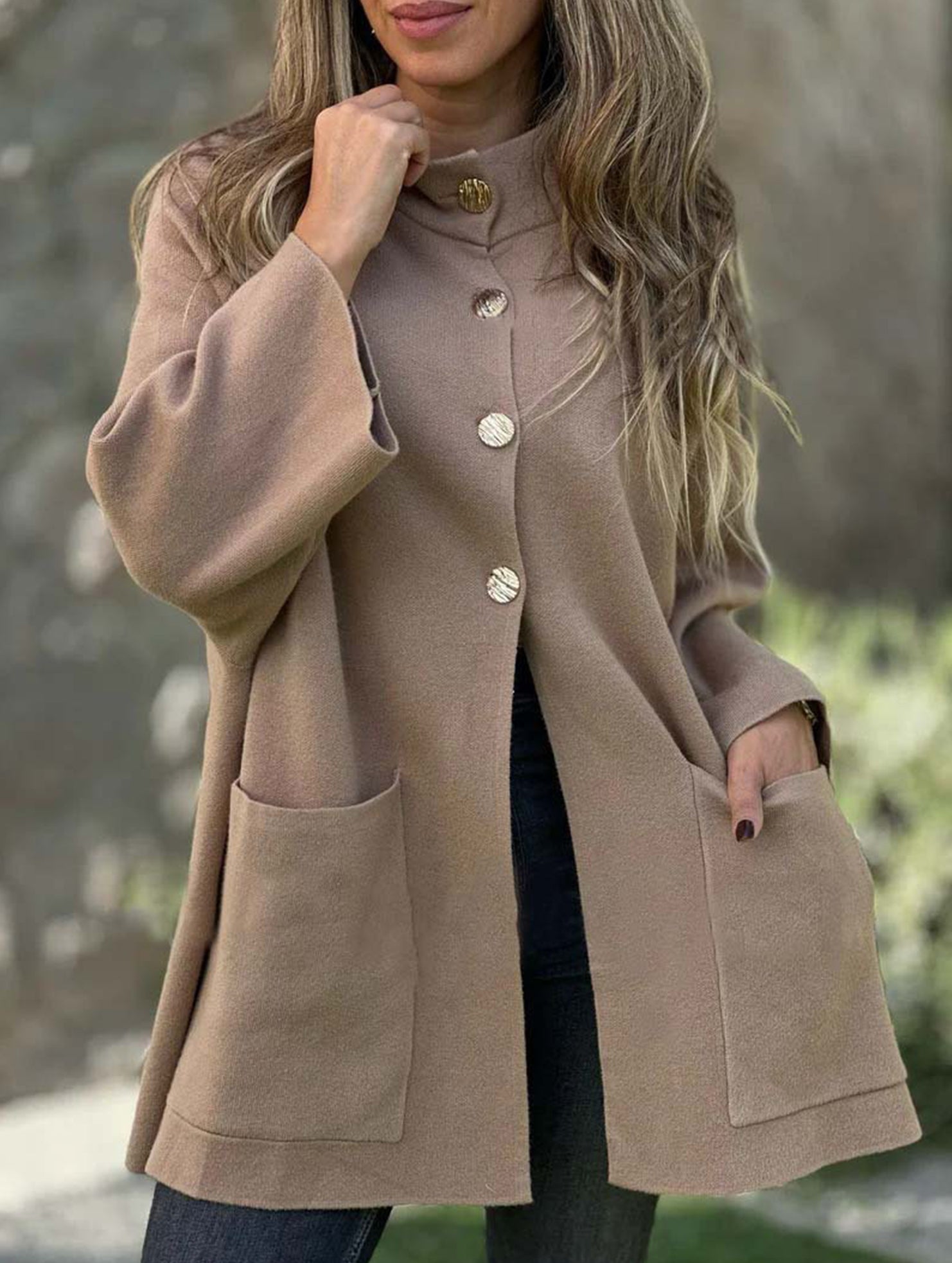 Casual single-breasted cardigan jacket