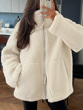 Warm and cozy turtleneck coat