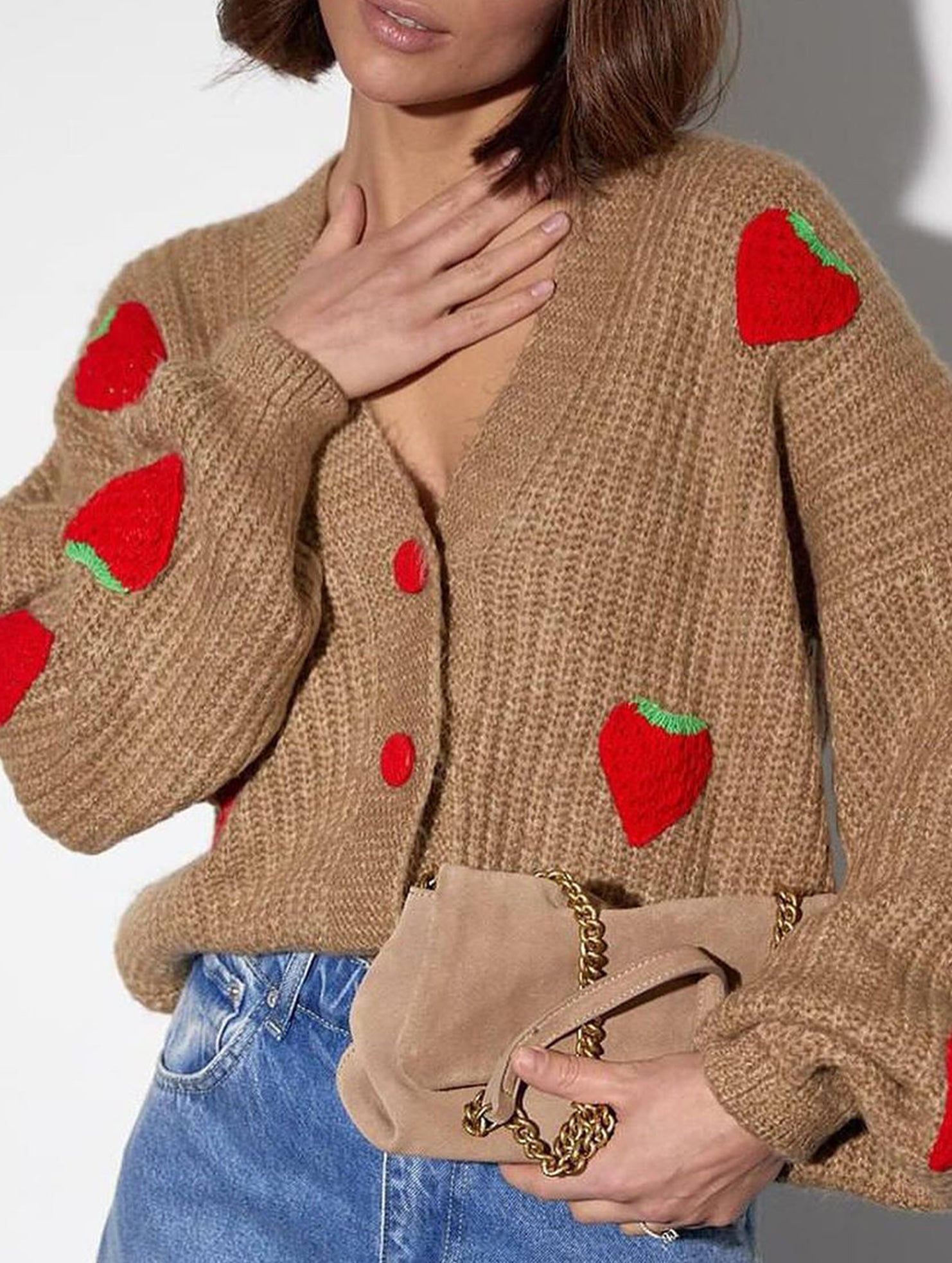 Loose and sweet button-down cardigan