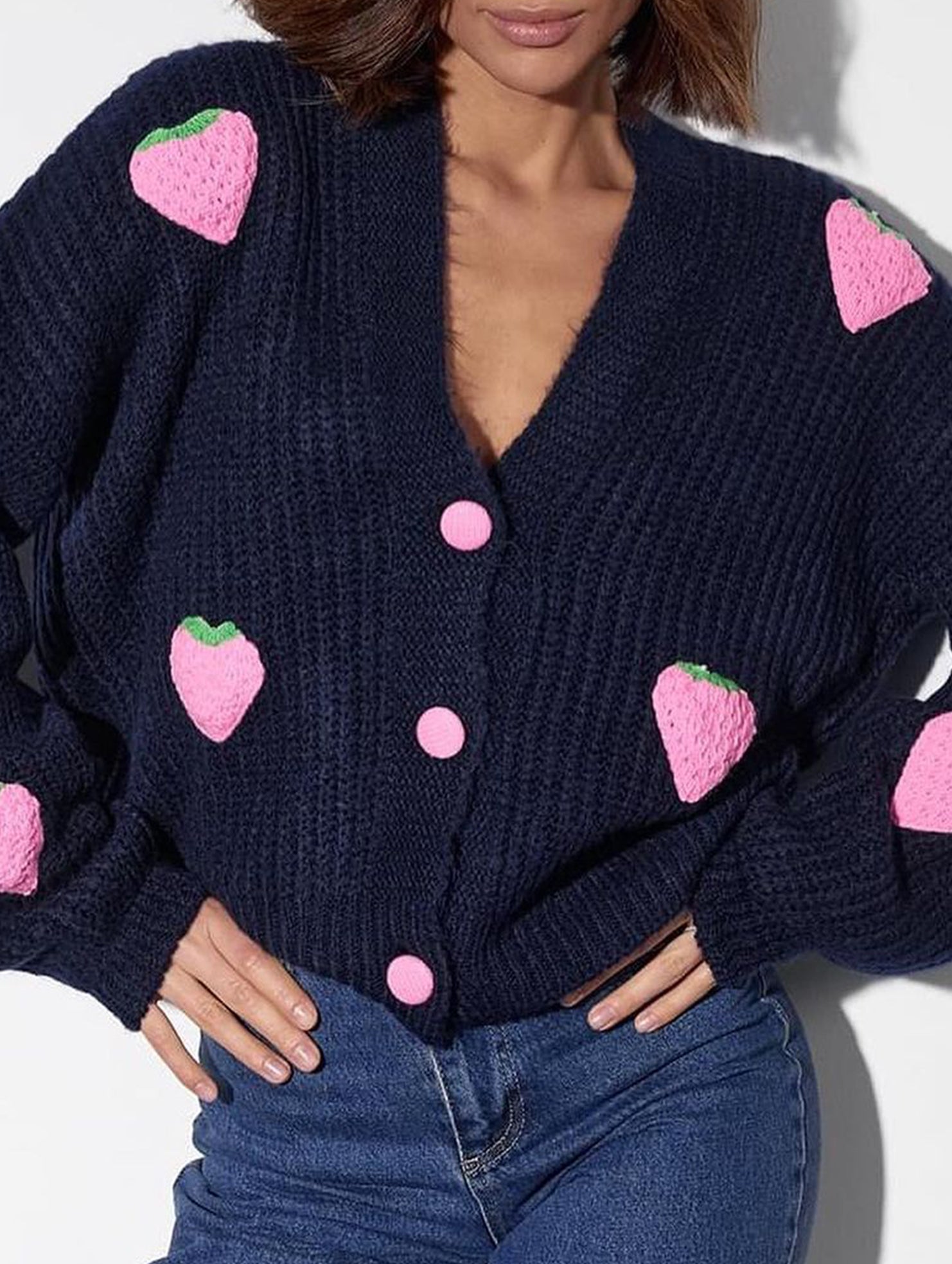 Loose and sweet button-down cardigan