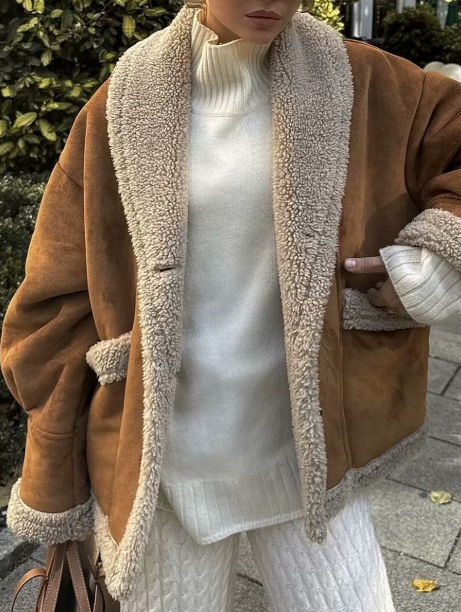 Retro shearling jacket