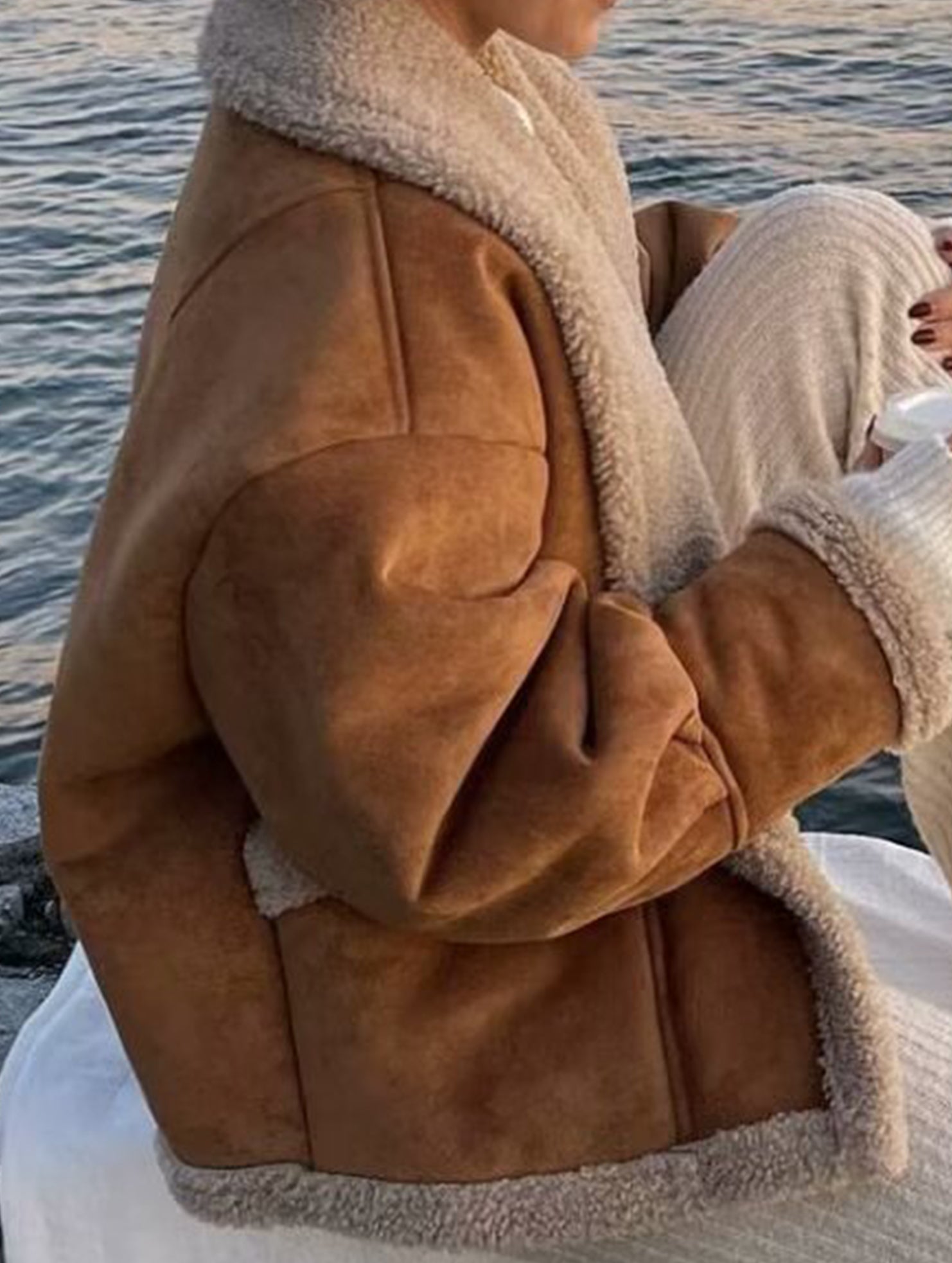 Retro shearling jacket