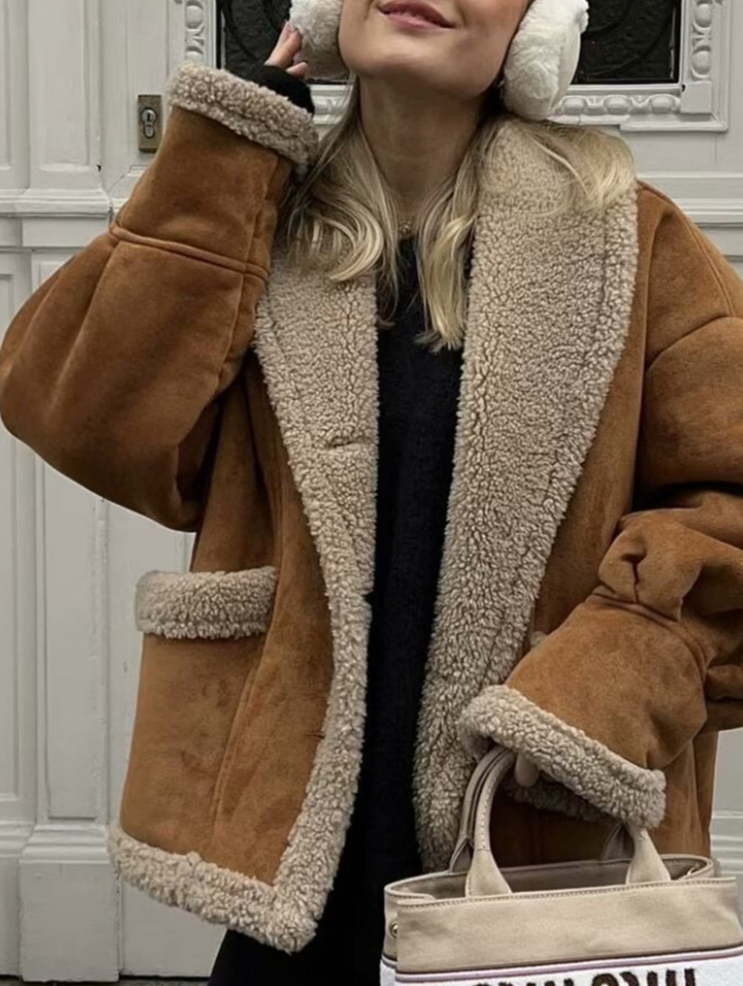 Retro shearling jacket
