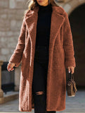 Long-sleeved,double-sided fleece overcoat