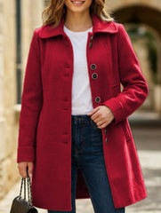 Casual single-breasted coat