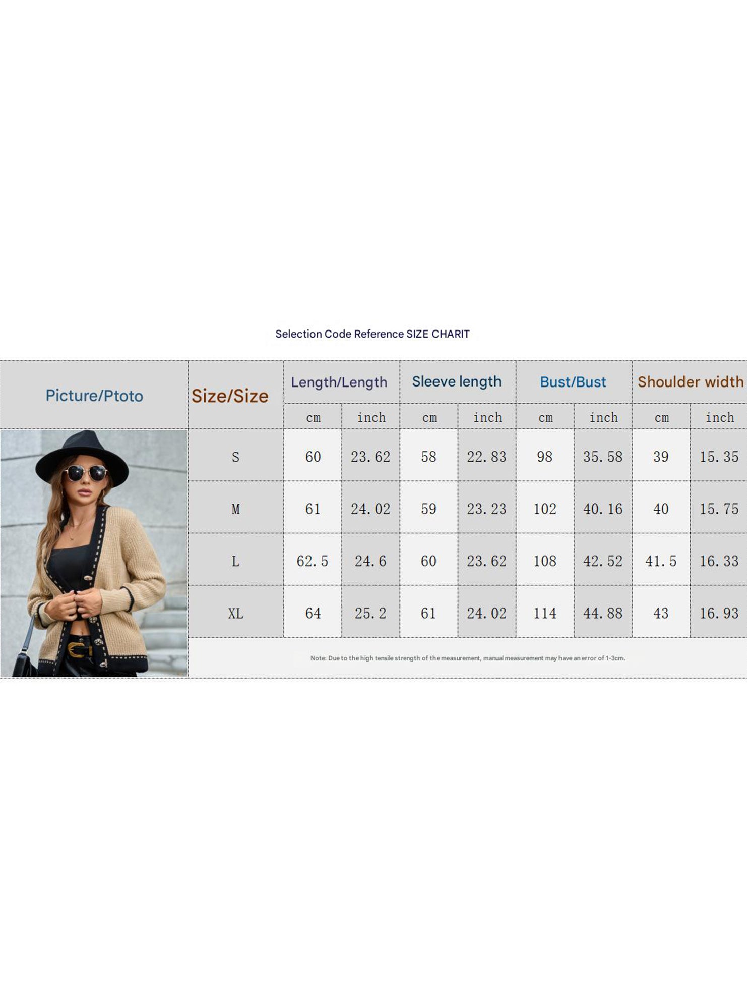 V-neck single-breasted striped cardigan