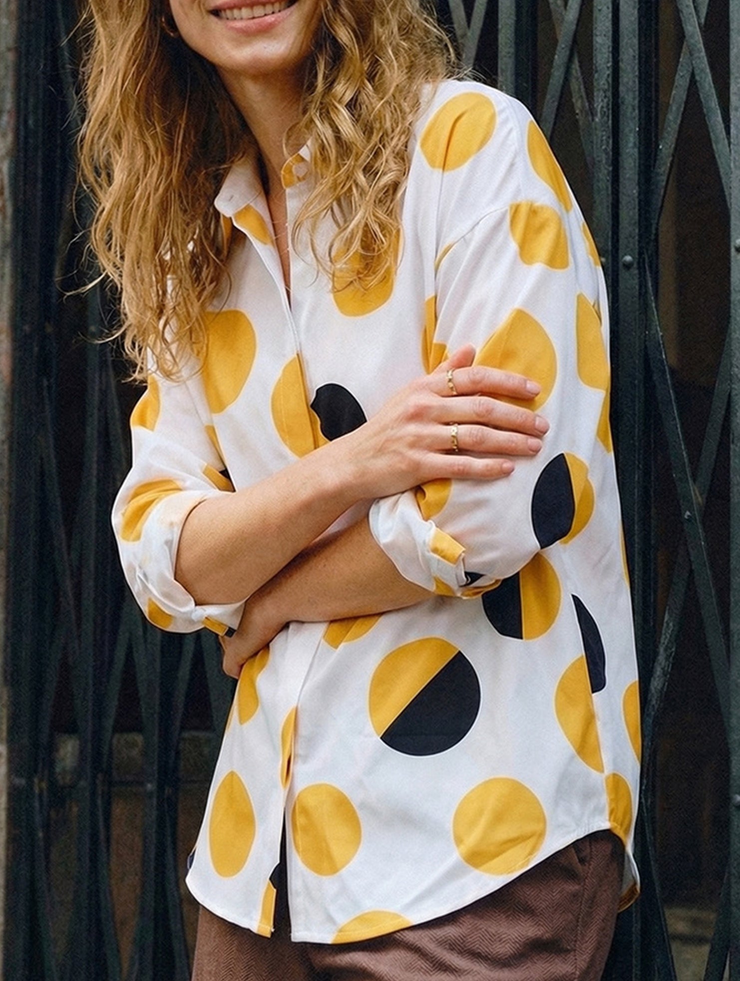 Stylish polka dot shirt