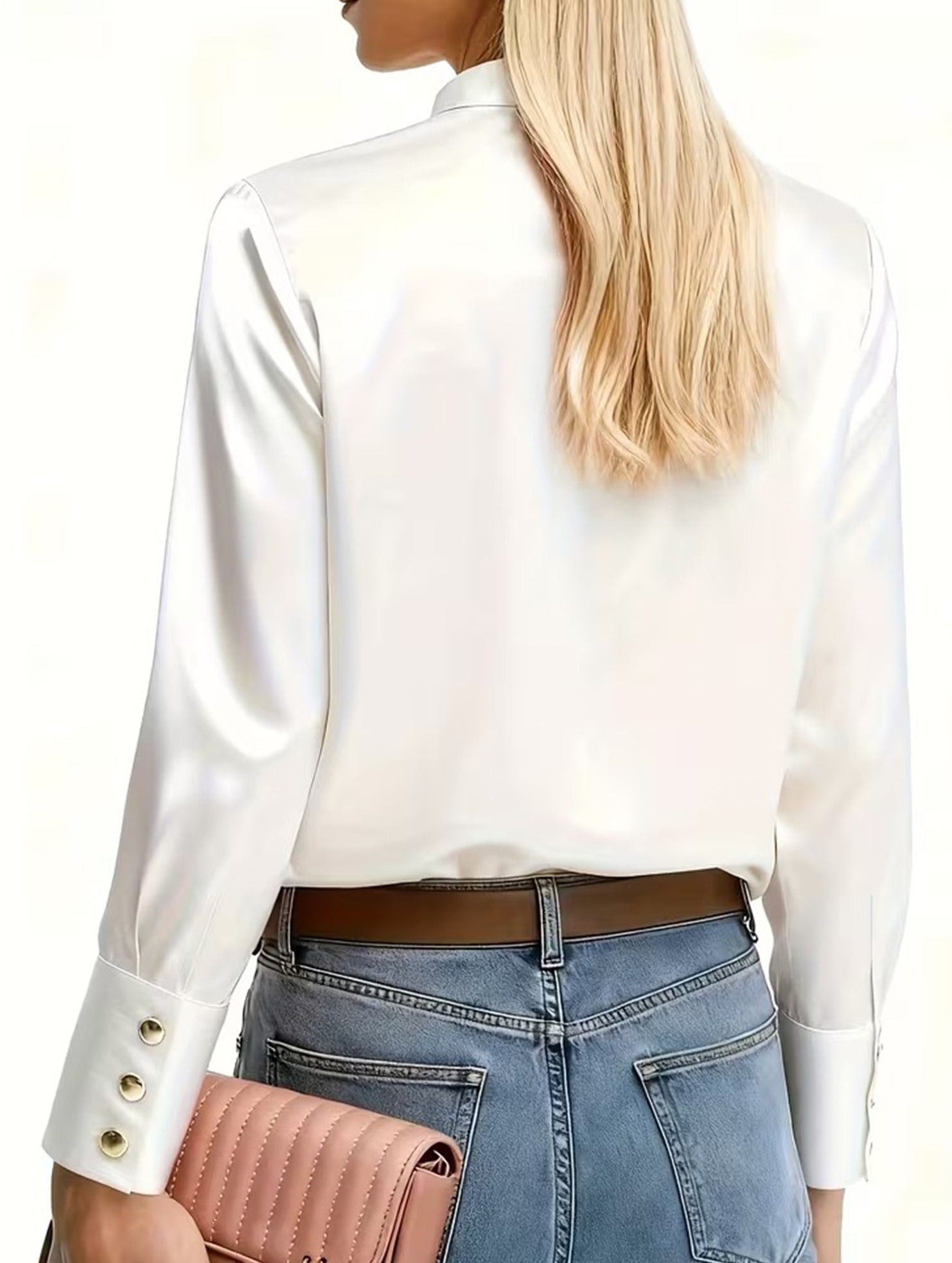 Casual stand-up collar top/shirt_CWOCAL01496