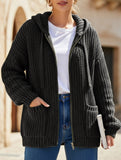 Retro-style relaxed knit cardigan