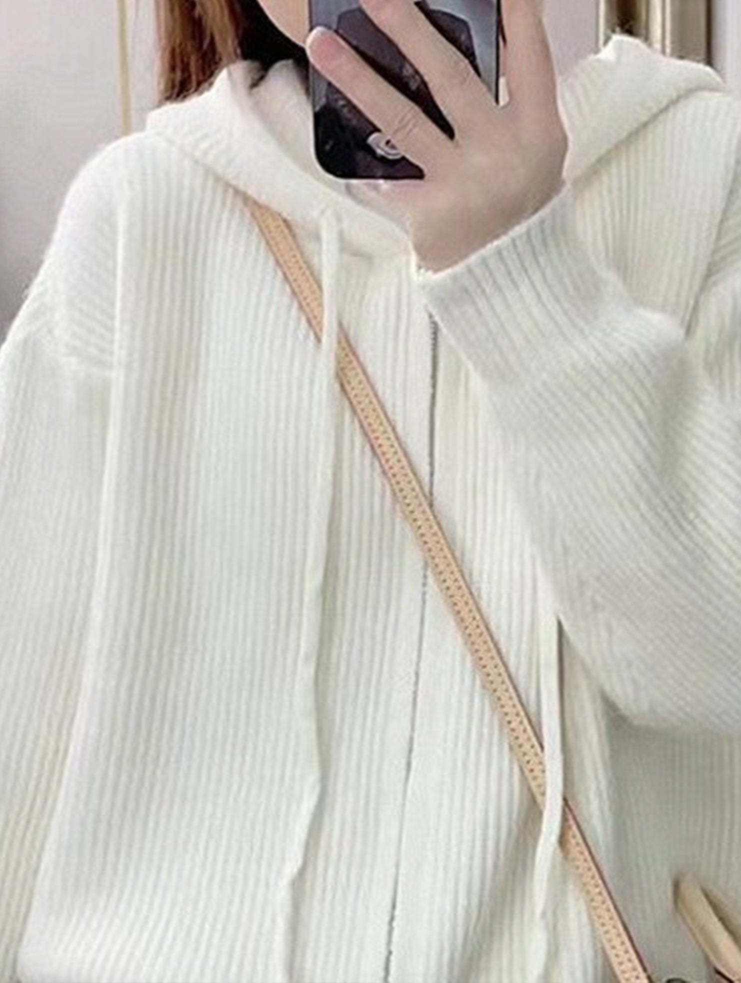 Retro-style relaxed knit cardigan