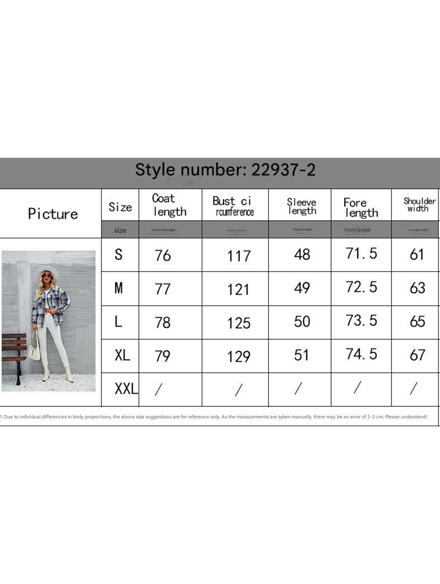 Collared button-down plaid casual woolen shirt_CWOCAL01573