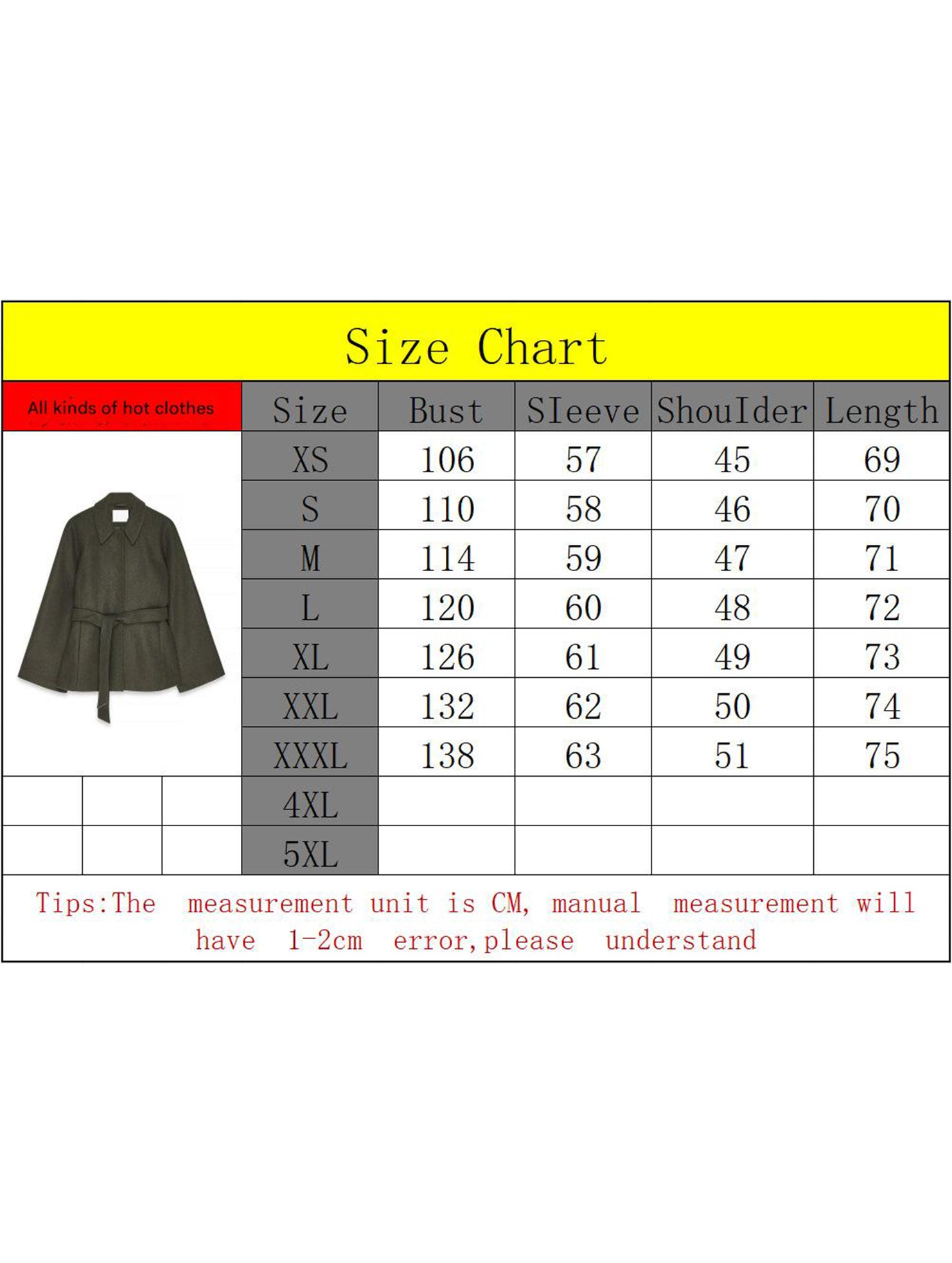 Solid Lapel Button Wool Blend Belt Coat_CWOCAL01727