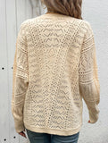 Lightweight Knit Hollow Short Cardigan_CWOCAL01740