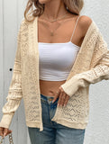 Lightweight Knit Hollow Short Cardigan_CWOCAL01740