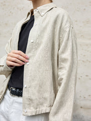 100% Linen Cropped Lapel Jacket_CWOCAL01778
