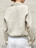 100% Linen Cropped Lapel Jacket_CWOCAL01778