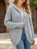 Hooded Long Knit Cardigan Button Sweater_CWOCAL01792