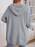 Hooded Long Knit Cardigan Button Sweater_CWOCAL01792