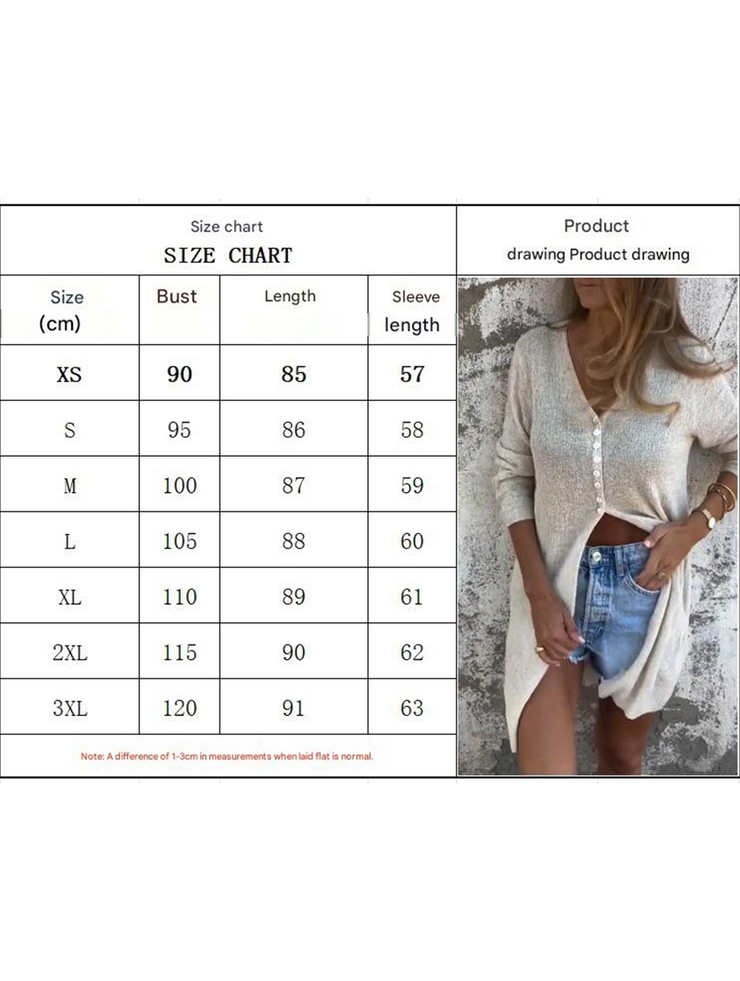 V Neck Long Sleeve Cardigan Coat_CWOCAL01813