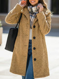 Elegant solid color wool coat_CWOCO00651