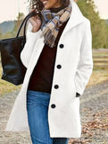 Elegant solid color wool coat_CWOCO00651