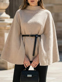 Wool Cape Coat with Waist Tie_CWOCO00654