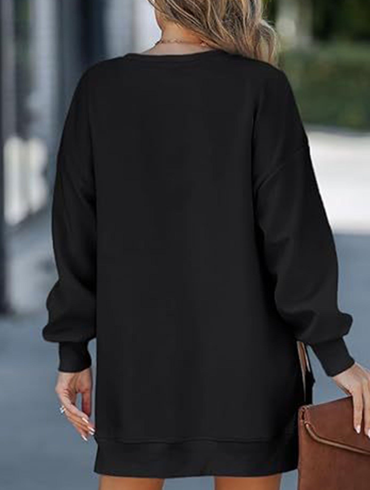 Side Zip Patchwork Pullover Sweatshirt_CWOCO00656