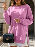 Side Zip Patchwork Pullover Sweatshirt_CWOCO00656