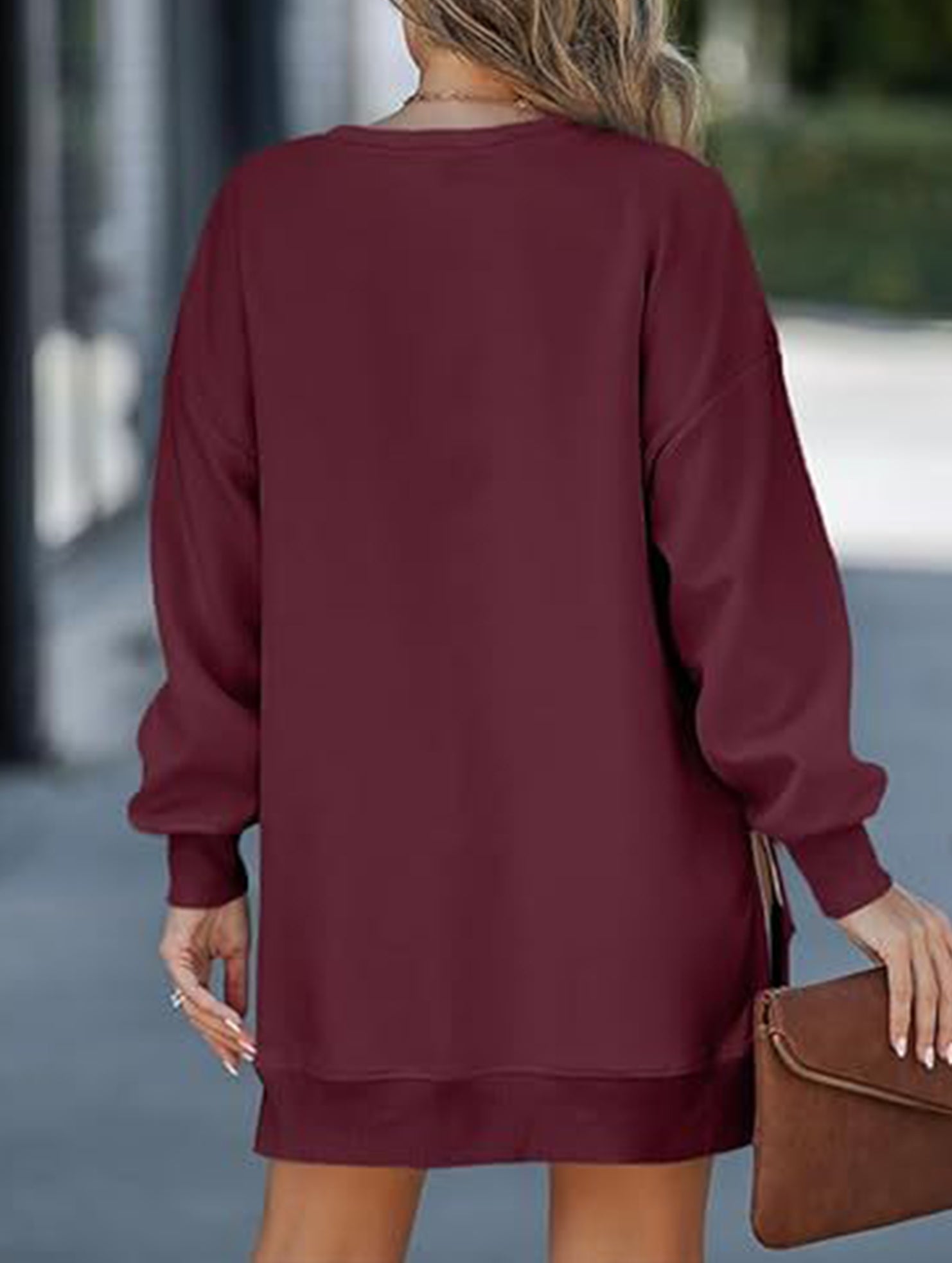 Side Zip Patchwork Pullover Sweatshirt_CWOCO00656