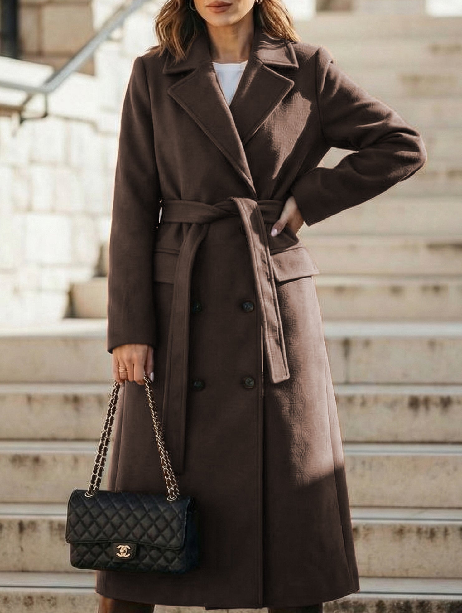 Button Front Slit Wool Coat_CWOCO00657
