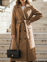 Button Front Slit Wool Coat_CWOCO00657