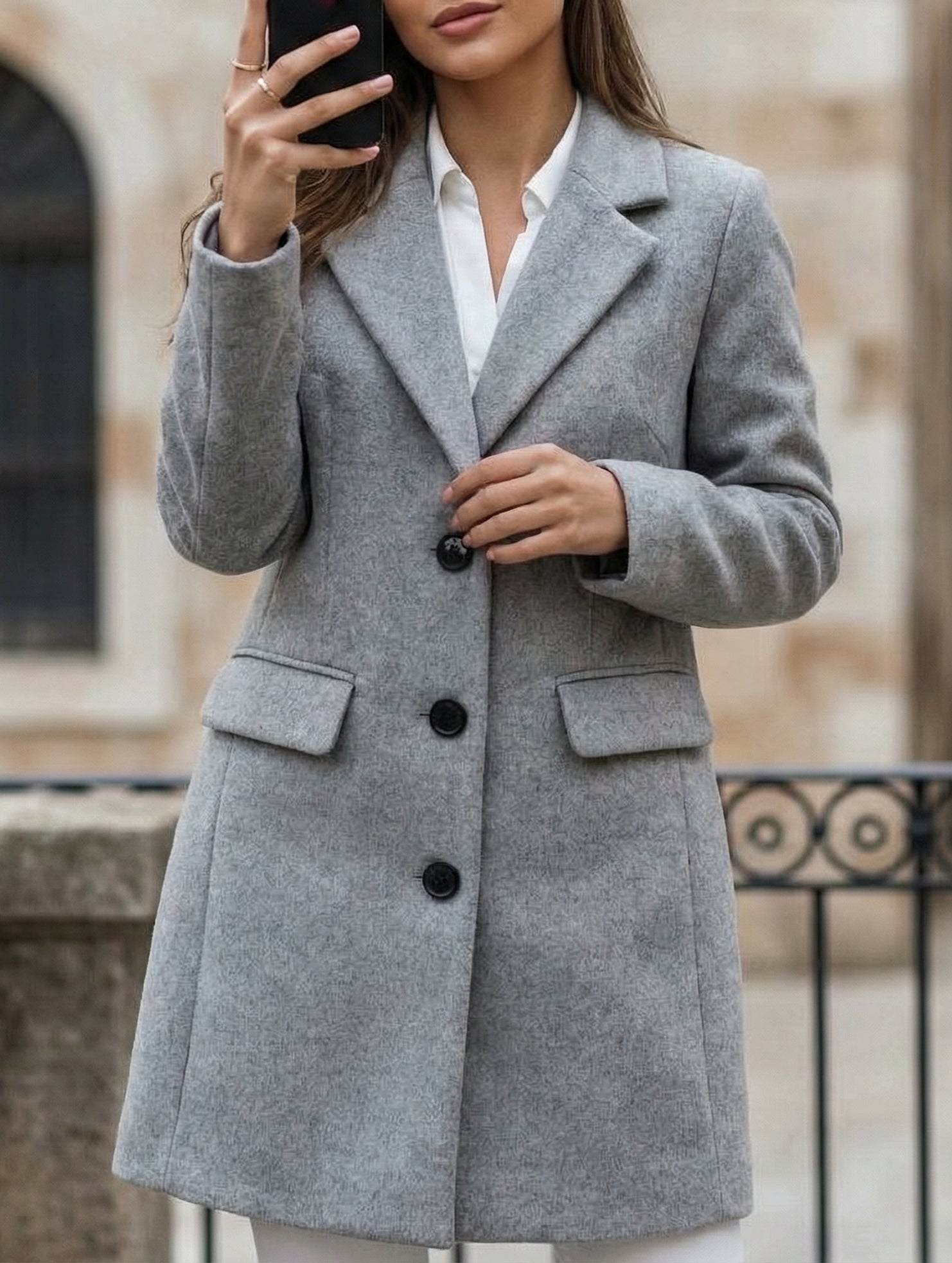 Double Breasted Wool Long Coat_CWOCO00659