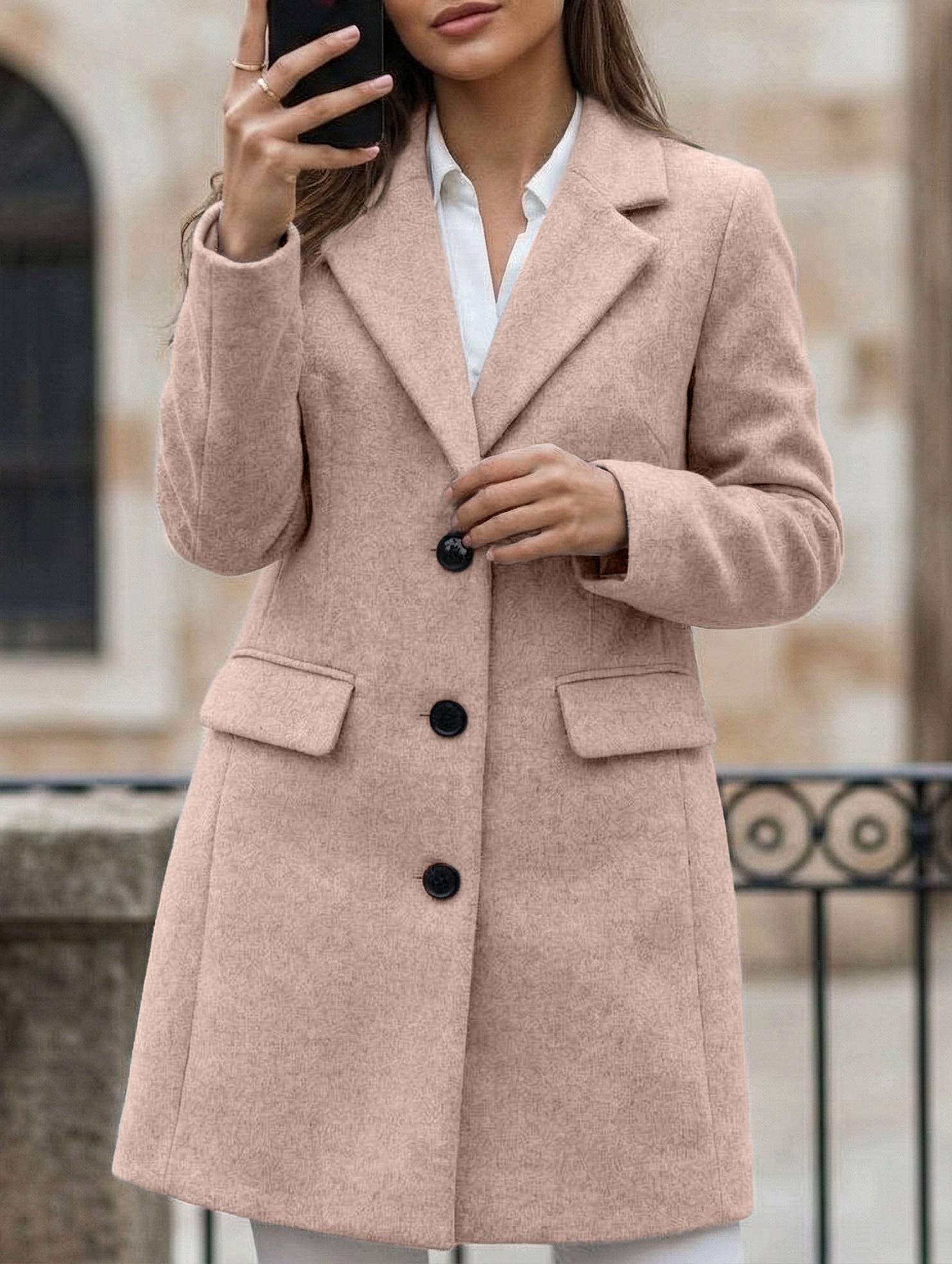 Double Breasted Wool Long Coat_CWOCO00659