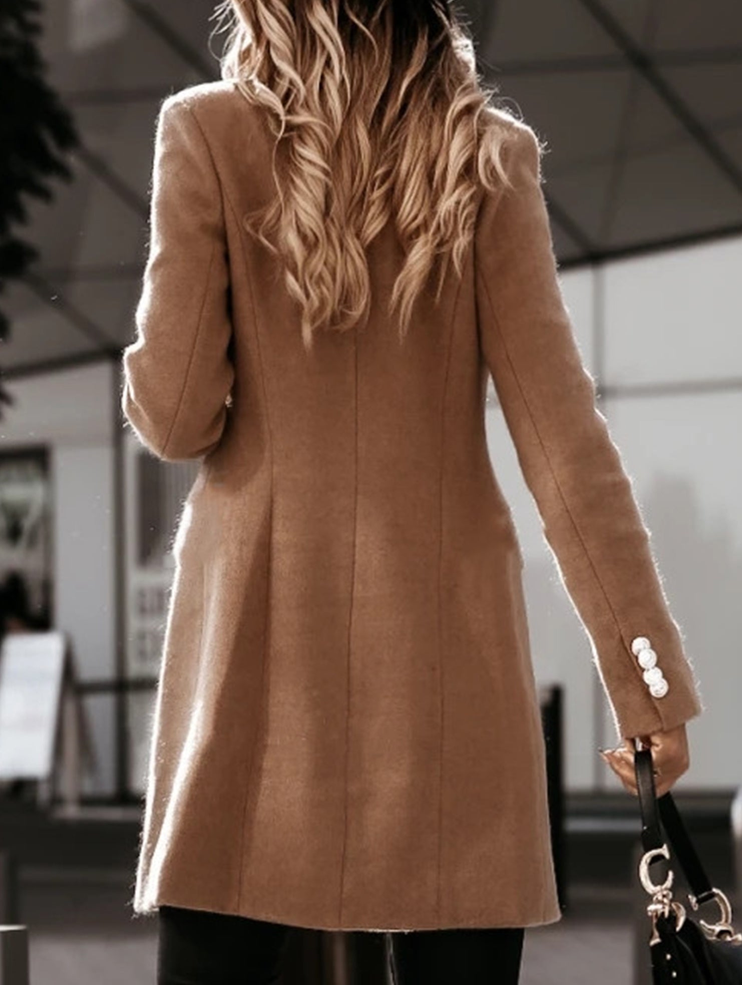 Double Breasted Blazer Wool Coat_CWOCO00660