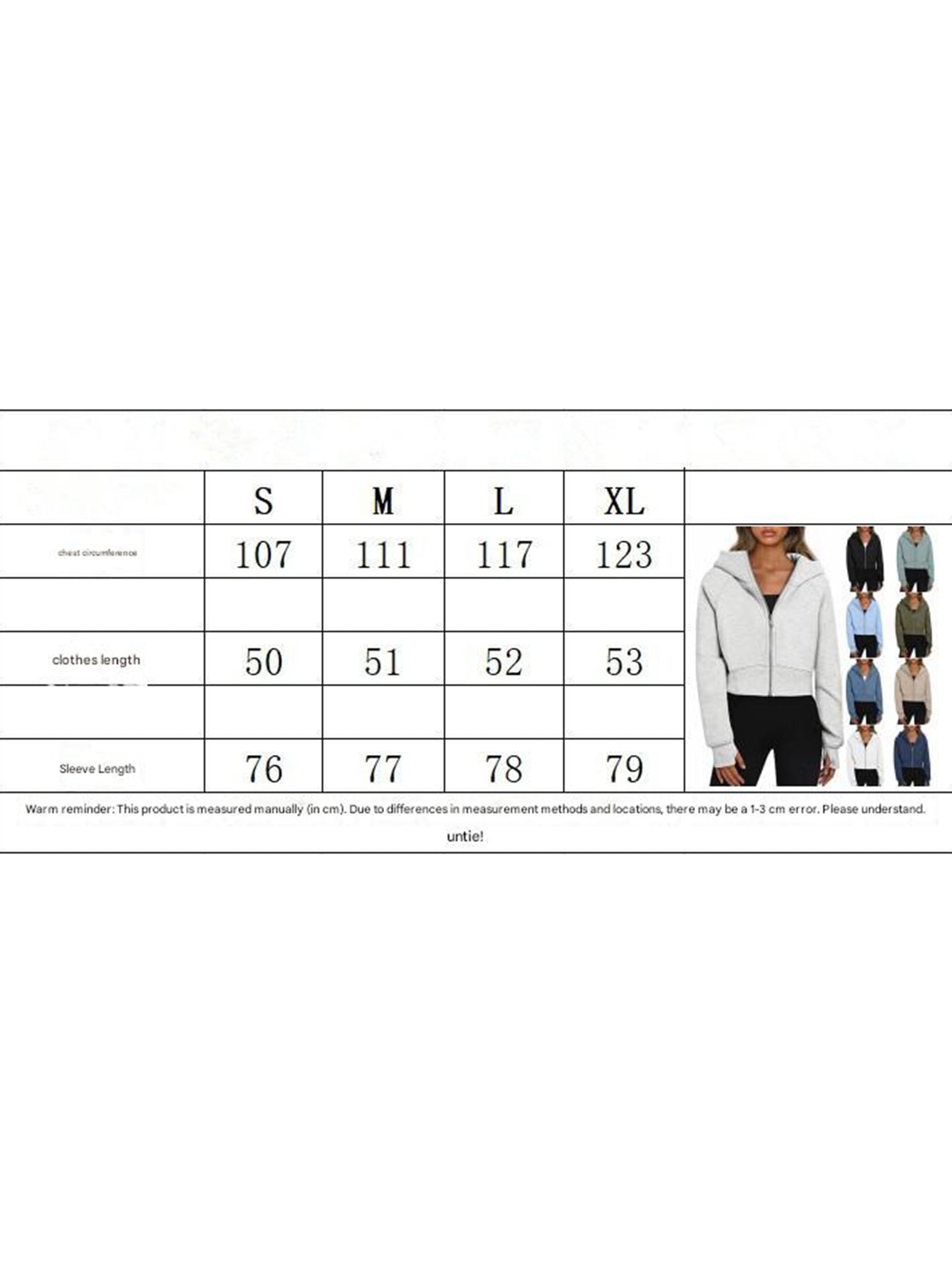 Women's Hooded Short Casual Fleece Sweatshirt_CWOCO00736