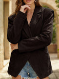 Retro-style high-end belted suit jacket for women_CWOCO00754