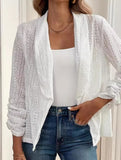 Elegant Jacket with Hollow-out Embroidery for Women_CWOCO00771