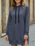 Casual retro solid color sweatshirt