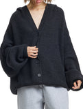 Casual soft long-sleeved knitted cardigan
