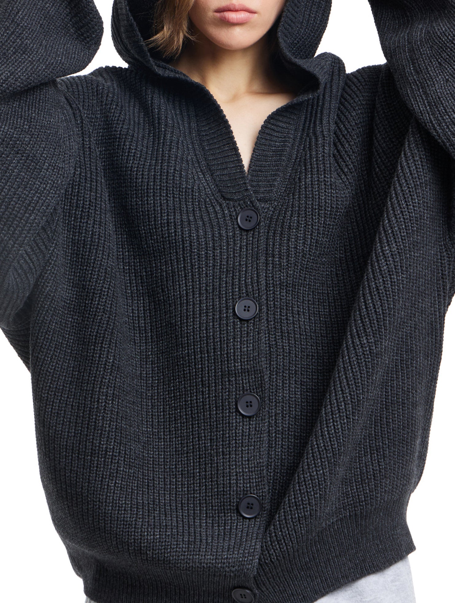 Casual soft long-sleeved knitted cardigan