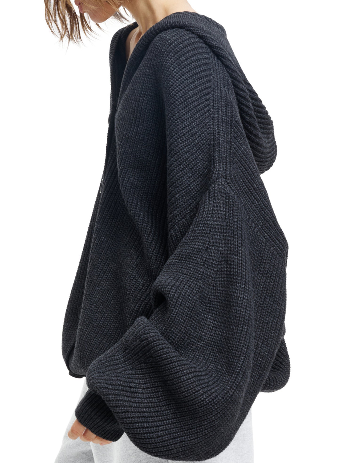 Casual soft long-sleeved knitted cardigan