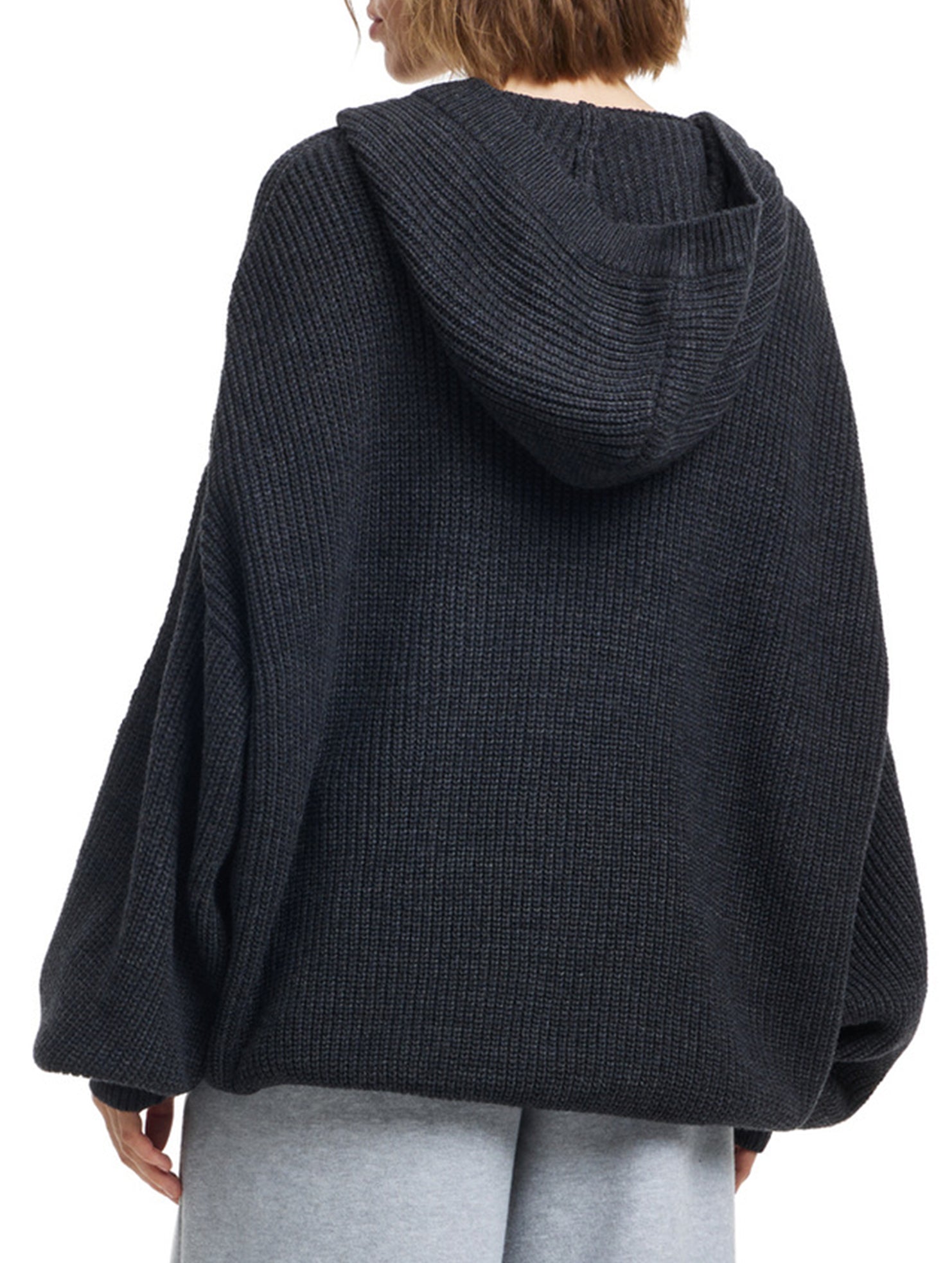 Casual soft long-sleeved knitted cardigan