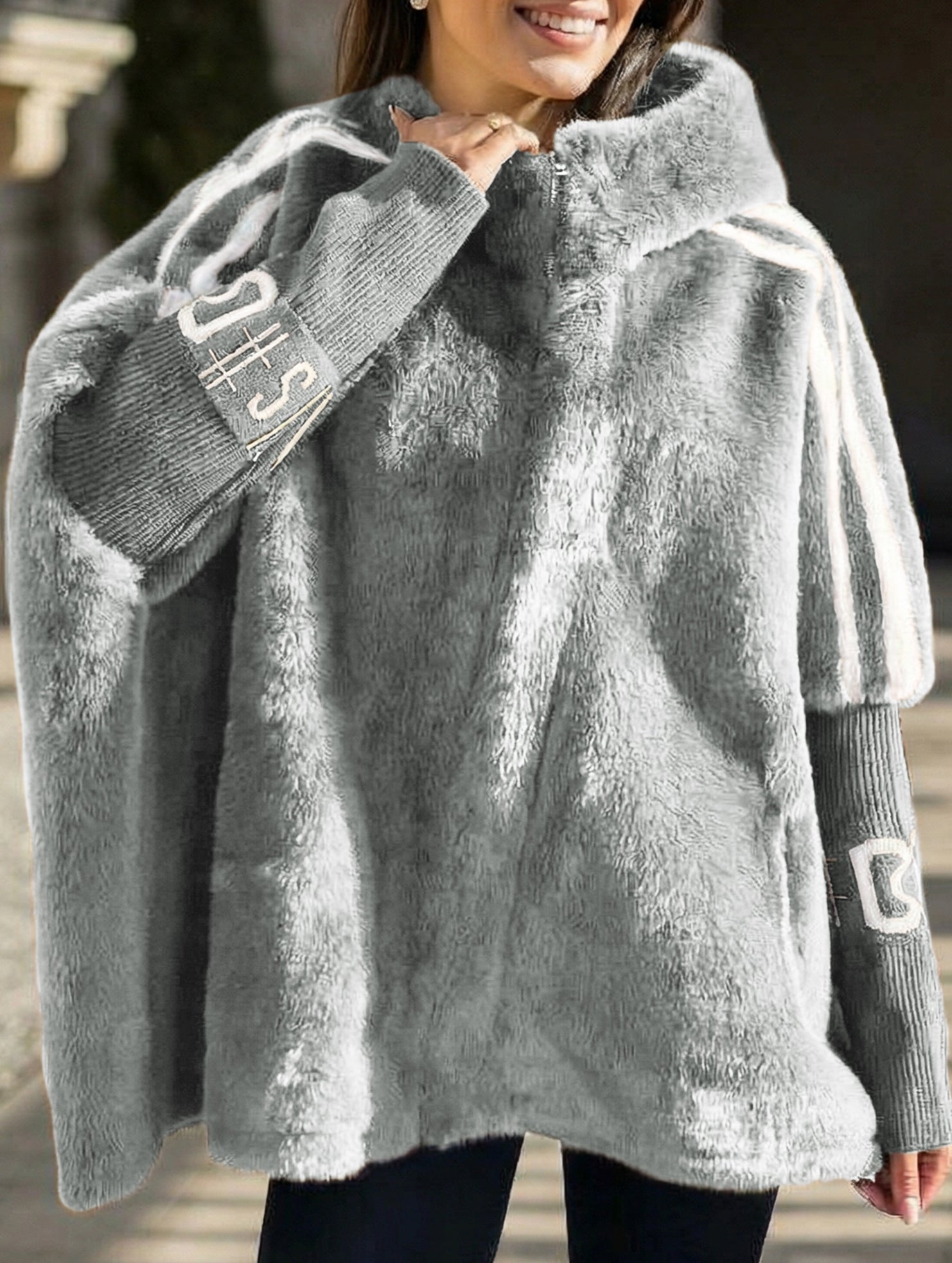 Versatile and loose mink fur jacket_CWOHOL00777