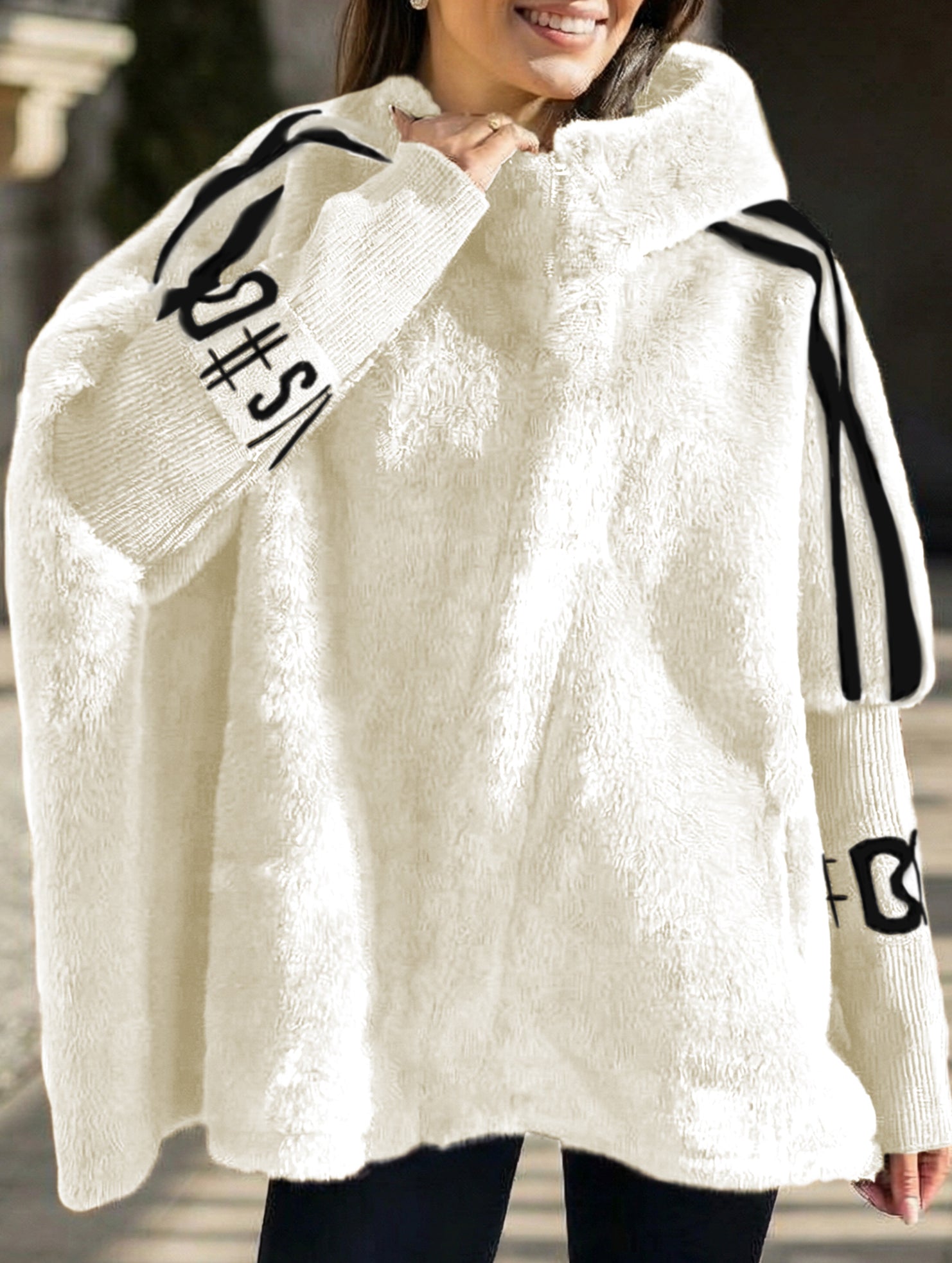 Versatile and loose mink fur jacket_CWOHOL00777
